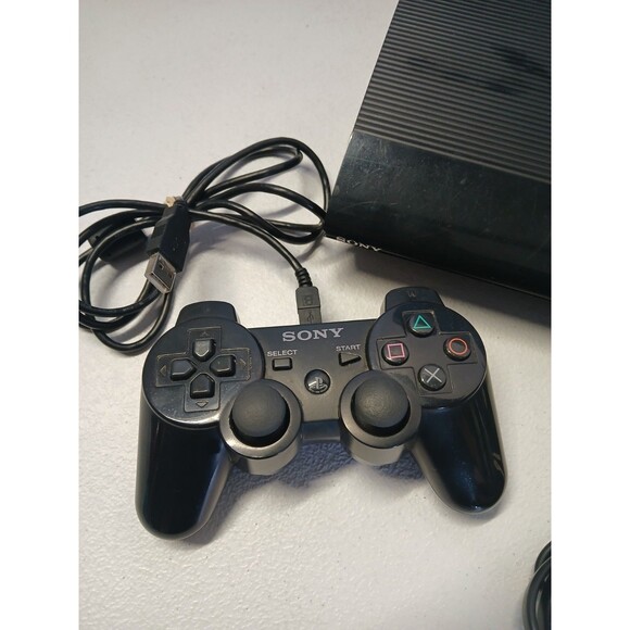 Sony PlayStation 3 PS3 Super Slim 500GB (CECH-4201C) w/ Controller & Cables - Picture 3 of 11